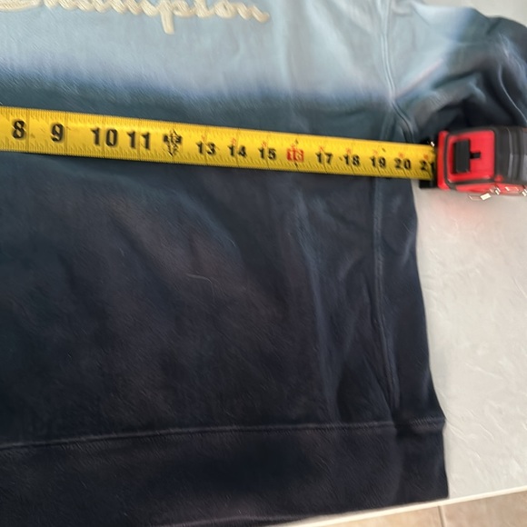 Champion Ombré Blue Sweatshirt Juniors Large - Picture 6 of 7